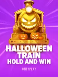 halloween train hold and win game logo